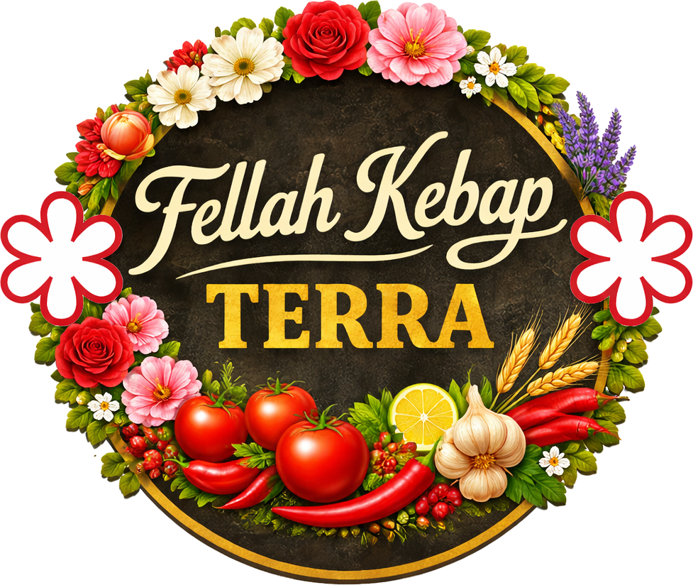 Logotipo de Fellah Kebap Terra — corona de cosecha